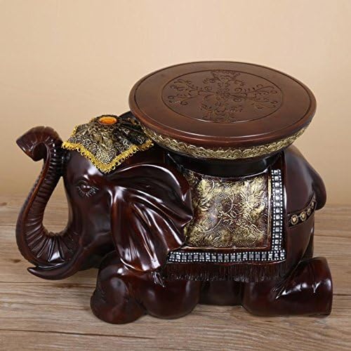 YKQJING Elephant stool changing his shoes elephant ornaments home decorations living room chair auspicious items like handicrafts