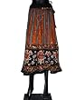 New Boho Womens Fashion Bellydance Orange Embroidered Skirt India 35 Inches