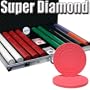 1,000 Ct Super Diamond 8.5 Gram Clay Poker Chip Set w/ Aluminum Case & Free WPT Book
