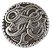 Viking Drage Entwined Dragon Button - Solid Pewter 11/16