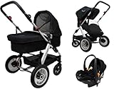 Twingo Classic 3 in 1 Full Travel System - Black