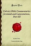 Calvin's Bible Commentaries: Jeremiah and Lamentations, Part III: (Forgotten Books)