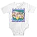 Onesie with San Francisco, map, Los Angeles, United States, Dallas, cities, travel, Atlanta, Chicago