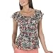 GO International® Ruffle Top - Jacquard Floral