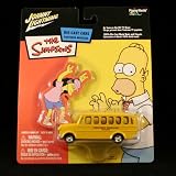 OTTO'S SPRINGFIELD ELEMENTARY SCHOOL BUS The Simpsons 2003 Johnny Lightning Die-Cast VehicleIMAGE