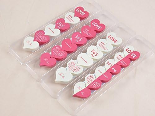 18 Pcs Cute Candy Color Stationery Heart Shape Rubber Eraser Children Gift