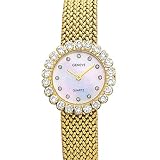 Euro Geneve Solid 14K Gold Ladies and 2.1 Carat Diamond WoMens Watch EG47452 by Euro Geneve