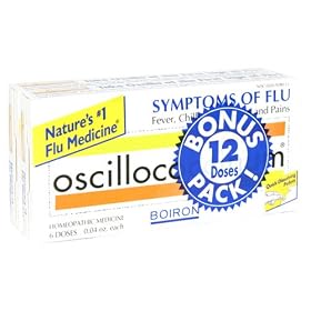 Boiron – Oscillococcinum 6+6 Bonus Pack, 12 doses