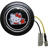 Hello Kitty Black Badge Steering Wheel Horn Button JDM Japan by Empire Covers