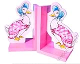 Wooden Accessories : Beatrix Potters Peter Rabbit - Jemima Puddleduck Bookends