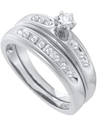 0.32CTW DIAMOND ROUND CENTER BRIDAL SET