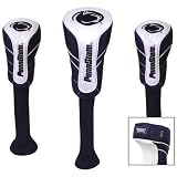 PENN STATE NITTANY LIONS OFFICIAL GOLF CLUB NYLON HEAD COVERS (3)