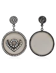 Sterling Silver Resin Tourmaline Earrings Cz Jewelry Handmade Designer Exclusive Female