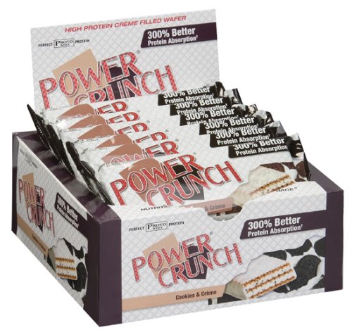 Childrens Toyshop  Health & Personal Care : BioNutritional Research Group - Power Crunch Cookies & Creme, 12 bars