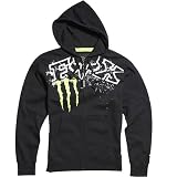 Fox Racing Monster RC Replica Chop Men's Front Fleece Hoody Zip Fashion Sweatshirt/Sweater - Color: Black, Size: X-Large