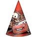 ©Disney Cars Formula Racer Birthday Party Paper Cone Hats Favour, Pack Of 6, Bright Red , 6