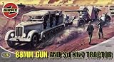 Airfix A02303 88mm Gun & Tractor 1:76 Scale Military Vehicle Series 2 Model Kit