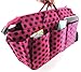 Periea Handbag Organiser, 14 Compartments, Pink With Black Polka Dots- Lexy