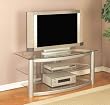 Matte Silver Plasma Stand By Powell Furniture