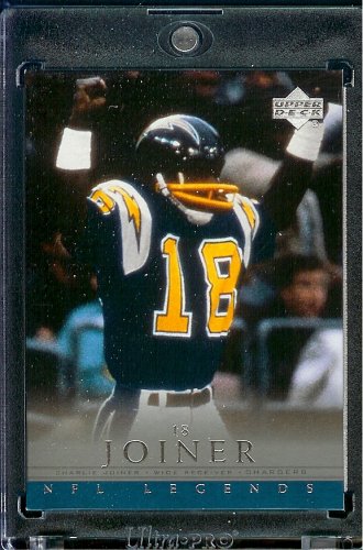 2000 Upper Deck Legends # 67 Charlie Joiner San Diego Chargers Football Card - Mint Condition - Shipped In Protective ScrewDown Display Case!