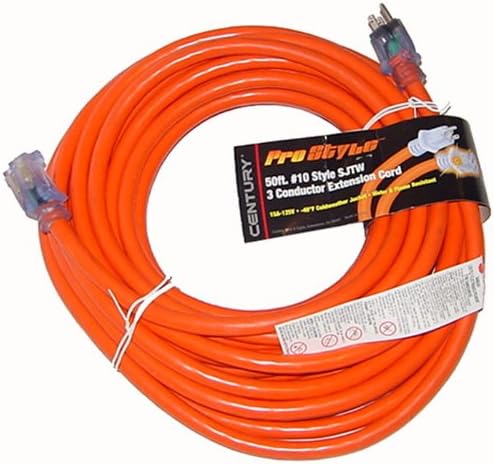 ProStyle 75ft. #12 SJTW 3 Conductor Extension Cord with Lighted Ends - Orange