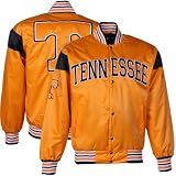 NCAA Men's Tennessee Orange/Black Satin Jacket X - Large