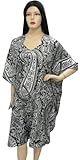 Allover Carming Printed PLUS SIZE Kaftan Cover up Maternity Gown XMas Christmas Gift