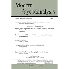 Modern Psychoanalysis, Volume 31, Number 2
