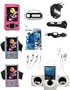 15-piece Accessory Bundle for Microsoft Zune 120GB/80GB: PINK Leather Case + FM Transmitter + Foldable Amplified Speakers + Pink Silicone Skin Case + White Silicone Skin Case + 2 Armbands + 2 Neck Strings + USB Wall Charger + USB Car Charger + USB Sync/Data Cable + Stereo Headphone + Screen Protector + AV Cable