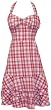 Rockabilly Plaid Halter Sundress