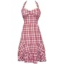 Rockabilly Plaid Halter Sundress