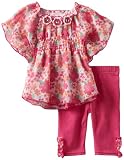 Little Lass Baby-Girls Infant 2 Piece Legging Set with Rouching