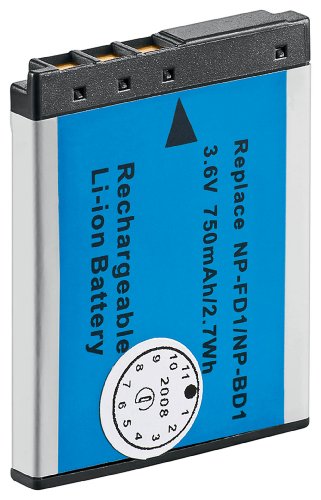 Tecxus Ersatzakku f&uuml;r Sony NP-BD1, NP-FD1 (750mAh) Preisvergleich