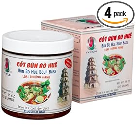VV Foods Cot Bun bo Hue (Bun Bo Hue Soup Base), 10-Ounce Boxes (Pack of 4)