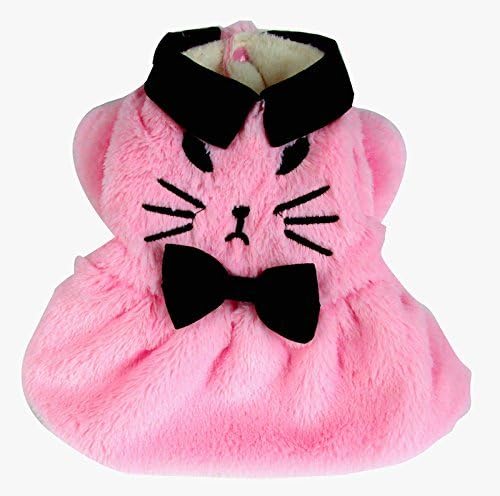 Dog Clothes Princess Kitten Coat (L, pink)