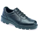 General Purpose LH380 High Quality Black Leather Unisex Gibson Safety Shoe With Steel Toe Caps