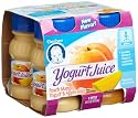 Gerber Yogurt Juice, Peach Mango Yogurt & Apple Juice, 4-Ounce Bottles (Pack of 6)