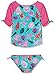Hatley Girls' Beach Shells Rash Guard Set