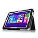 Fintie Toshiba Encore 2 WT10 Folio Case - Premium Leather Stand Cover with Stylus Holder for Toshiba Encore 2 WT10-A32 / A64 10.0-Inch Windows 8.1 Tablet - Black