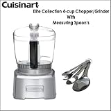 Cuisinart CH-4DC Elite Collection 4-cup Chopper/Grinder With Stainless Steel Measuring Spoons Set