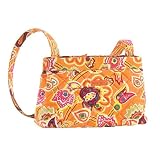 Tangerine Coventry Double Zip Quilted Handbag by Victorian Heart