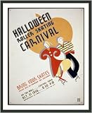 Historic Print (L): Halloween roller skating carnival Bring your skates : Prizes will be awarded for costume
