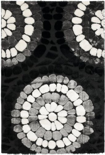 Safavieh Miami Shag Collection SG357-2591 Brown and Multi Shag Area Rug, 8-Feet by 10-Feet