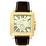 【雑誌掲載商品】DOLCE MEDIO ドルチェ・メディオ スクエアクロノグラフ ウォッチ 腕時計 DM-8003-PGWH