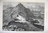 1874 GIANTS CAUSEWAY IRELAND BELFAST MOUNTAINS FINE ART