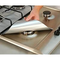 IMCG Silver Gas Range Protectors Set of 4