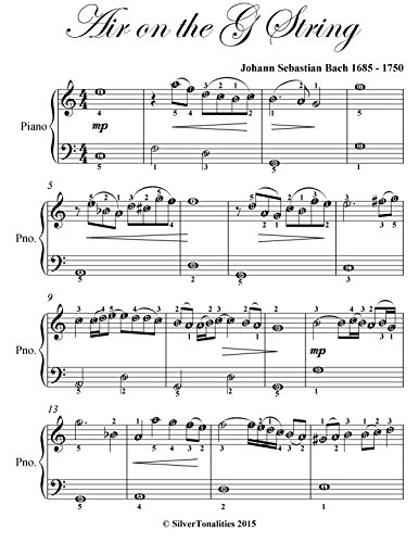 Air on the G String Easiest Piano Sheet Music