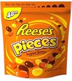 Reese's Pieces, Peanut Butter Candy in a Hard Coated Shell, 48-Ounce Pouch