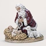 Josephs studio by Roman The Kneeling Santa Figure 8-3/4-Inch