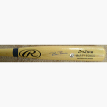 Barry Bonds Autographed Blond Baseball Bat by 